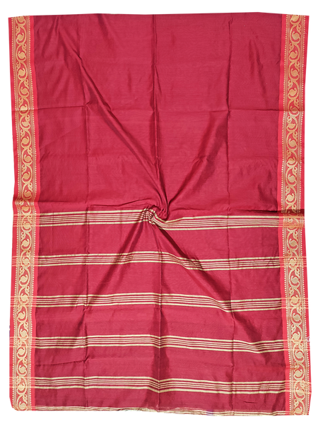 68076C - Silk Cotton saree with elegant border *New arrival*