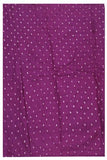 Bandhani cotton Blouse material with attractive dots (Purple) - 65509A - Blouse Swadeshi Boutique