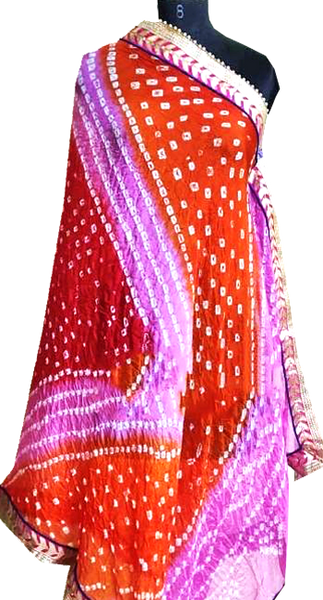 89012A - Bandhani Cotton Dhupatta (Multi Colour)