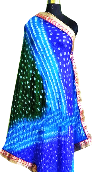 89013A - Bandhani Cotton Dhupatta (Multi Colour)