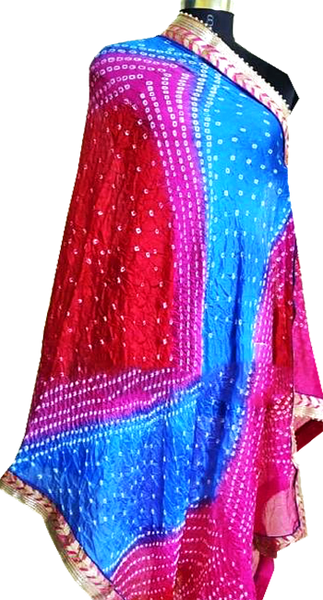 89016A - Bandhani Cotton Dhupatta (Multi Colour)