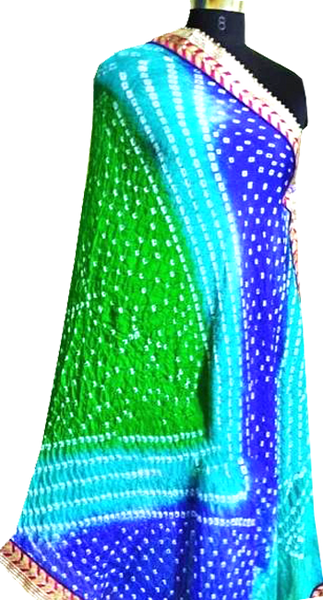 89018A - Bandhani Cotton Dhupatta (Multi Colour)