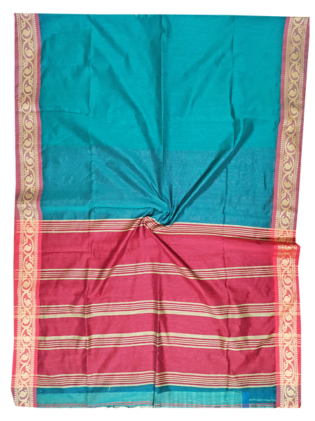 68076A - Silk Cotton saree with elegant border *New arrival*