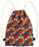 Kalamkari cotton Multipurpose Drawstring Backbag - 11001A - Accessories Swadeshi Boutique