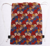 Kalamkari cotton Multipurpose Drawstring Backbag - 11001A - Accessories Swadeshi Boutique
