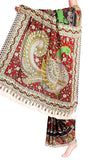 Kalamkari crepe silk saree pattern with Elephants & Pallaku -(Black)21375B *Special 40% Off * - Sarees Swadeshi Boutique