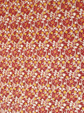 Kalamkari Cotton Blouse material with Beautiful Flourals - Red (25182B). * Sale 50% Off * - Blouse Swadeshi Boutique