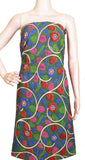 Kalamkari Cotton Salwar Tops/Kurti material with Flourals- Green(26129A) - Tops Swadeshi Boutique