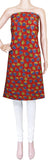 Kalamkari Cotton Salwar Tops/Kurti material with Strawberry - Red(26176A) - Swadeshi Boutique