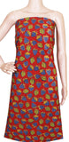 Kalamkari Cotton Salwar Tops/Kurti material with Strawberry - Red(26176A) - Swadeshi Boutique