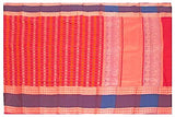 Chettinad handloom cotton saree with 1000 buta all over body - Red (30831B) - Sarees Swadeshi Boutique
