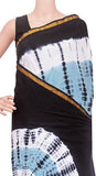 Batik cotton saree with zari border and beautiful Attached blouse material -(34324A) - Sarees Swadeshi Boutique