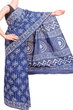 34369A - Batik cotton saree with a beautiful Attached blouse material * Sale 50% OFF * - Sarees Swadeshi Boutique