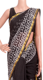 34372A - Batik cotton saree with a beautiful Attached blouse material *New Arrival* - Sarees Swadeshi Boutique