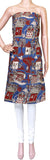 Kalamkari Crepe Silk Salwar Tops/Kurti material with Village Theme - (36027A) *SALE 40% OFF* - Tops Swadeshi Boutique