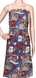 Kalamkari Crepe Silk Salwar Tops/Kurti material with Village Theme - (36027A) *SALE 40% OFF* - Tops Swadeshi Boutique