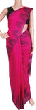 IKAT Handloom Cotton Saree with a beautiful temple border [magenta] - 37016A * Sale 50% Off * - Sarees Swadeshi Boutique