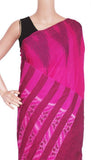 IKAT Handloom Cotton Saree with a beautiful temple border [magenta] - 37016A * Sale 50% Off * - Sarees Swadeshi Boutique