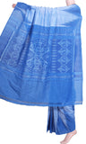 IKAT Handloom Cotton Saree with a beautiful temple border - 37039B - Swadeshi Boutique