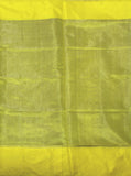Uppada Silk saree (Tissue pattern) with a contrasting attached blouse - 38021A - Sarees Swadeshi Boutique