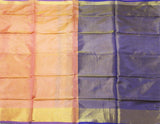 Uppada Silk saree (Tissue pattern) with a contrasting attached blouse - 38029A - Sarees Swadeshi Boutique