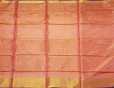 Uppada Silk saree (Tissue pattern) with a contrasting attached blouse - 38029A - Sarees Swadeshi Boutique