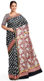Chanderi Silk Saree pattern with Zari Border for all-time use (41047B) - Sarees Swadeshi Boutique