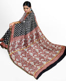 Chanderi Silk Saree pattern with Zari Border for all-time use (41047B) - Sarees Swadeshi Boutique