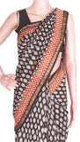 Chanderi Silk Saree pattern with Zari Border for all-time use (41047B) - Sarees Swadeshi Boutique