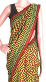 Chanderi Silk Saree pattern with Zari Border for all-time use (41048B) - Sarees Swadeshi Boutique