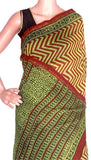Chanderi Silk Saree pattern with Zari Border for all-time use (41048B) - Sarees Swadeshi Boutique