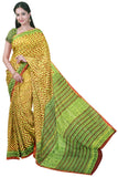 Chanderi Silk Saree pattern with Zari Border for all-time use (41048B) - Sarees Swadeshi Boutique