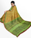 Chanderi Silk Saree pattern with Zari Border for all-time use (41048B) - Sarees Swadeshi Boutique