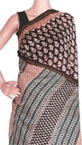 Chanderi Silk Saree pattern with Zari Border for all-time use (41081A) - Sarees Swadeshi Boutique