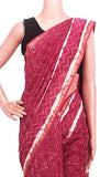 Chanderi Silk Saree pattern with Zari Border for all-time use (41158A) - Sarees Swadeshi Boutique