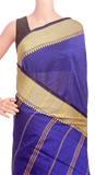 44014C - Soft cotton saree with temple border *New Collection*, Sarees - Swadeshi Boutique