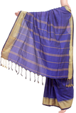 44014C - Soft cotton saree with temple border *New Collection*, Sarees - Swadeshi Boutique