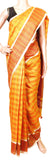 Linen Saree with self design in pallu with matching blouse material - 47013A - Swadeshi Boutique