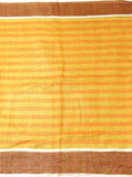 Linen Saree with self design in pallu with matching blouse material - 47013A - Swadeshi Boutique
