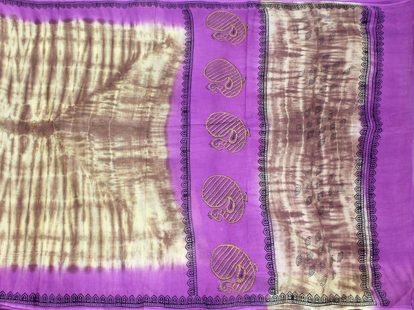 Pure Soft Cotton saree with beautiful pallu - 48029A - Swadeshi Boutique
