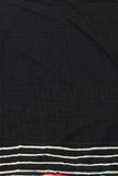 Batik Cotton Saree With Blouse Piece & Stitched Side Colorful Pompom Lace- cotton (49036A) * New arrival * - Sarees Swadeshi Boutique