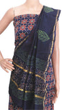 Chanderi silk with Batik print Salwar Set (3 Piece material - Bottom , Tops & Dhuppatta) - 52139A - Chudi Swadeshi Boutique