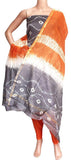 Chanderi silk with Batik print Salwar Set (3 Piece material - Bottom , Tops & Dhuppatta) - 52199A - Chudi Swadeshi Boutique