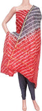 Chanderi silk with Batik print Salwar Set (3 Piece material - Bottom , Tops & Dhuppatta) - 52230A - Chudi Swadeshi Boutique
