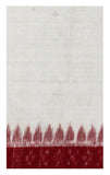 Ikkat Handloom Cotton Saree with a temple border & an Ikkat blouse - 37026A * Summer Offer Rs.100 off * - Sarees Swadeshi Boutique