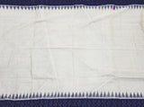 Ikkat Blouse material - Handloom Cotton with with temple Design- [55071B] - Blouse Swadeshi Boutique