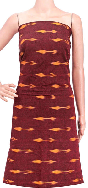 Ikat handloom Cotton Salwar Tops/Kurti material - (56084A) - Tops Swadeshi Boutique