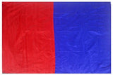 Silk Cotton plain saree with vibrant color combination (Red & Blue)- 61045A * Sale Rs.200 off * - Sarees Swadeshi Boutique