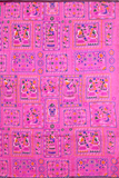 61054A - Silk Cotton saree with Madhubani print (Green) * Festival Collection * - Sarees Swadeshi Boutique