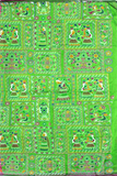 61055A - Silk Cotton saree with Madhubani print (Pink) * Festival Collection * - Sarees Swadeshi Boutique